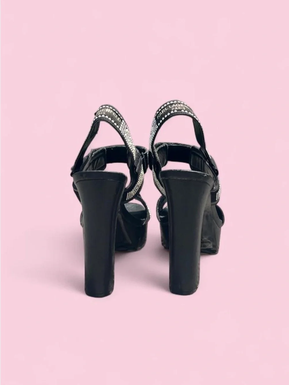 Karl Lagerfeld Alessia Faux Pearl Platform Sandal